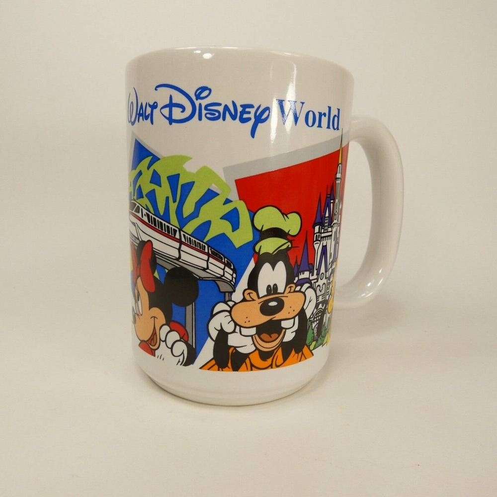 Walt Disney World Ceramic MOM Coffee Mug/Cup Mickey, Minnie, Donald, Goofy UEJYV